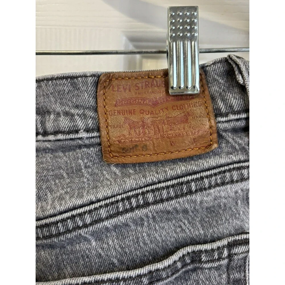 Levis 501 90s Jeans Men’s 27x28 Premium Charcoal Faded High Rise Straight Denim